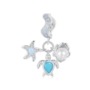Сини океански висулки в стил PANDORA - BSC992 (изображение за) Сини океански висулки в стил PANDORA - BSC992
