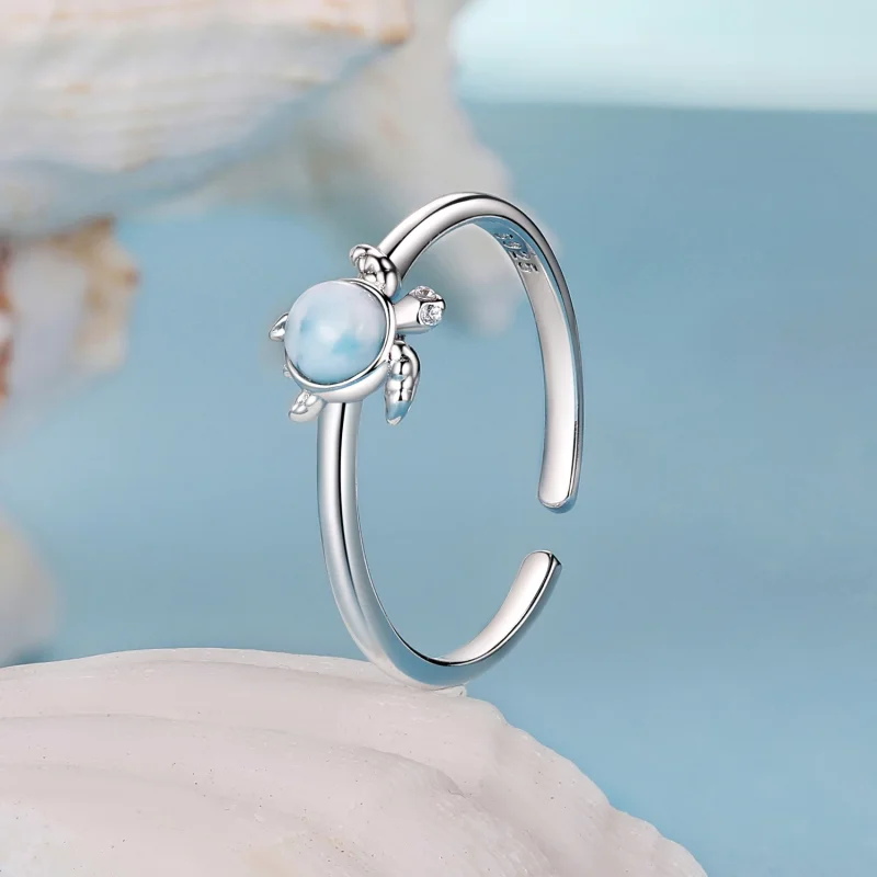 (изображение за) Пръстен костенурка в стил PANDORA - BSR553-E - Преглед 2