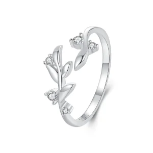 (изображение за) Пръстен с листа в стил PANDORA - BSR562-E