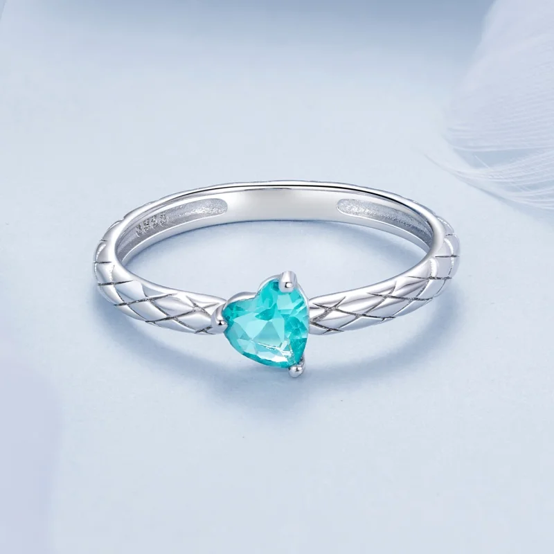 (изображение за) Пръстен с диамант в стил PANDORA - BSR563 - Преглед 3