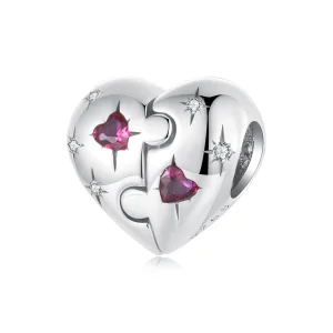 (изображение за) Талисман сърце в стил PANDORA Jigsaw - SCC2775