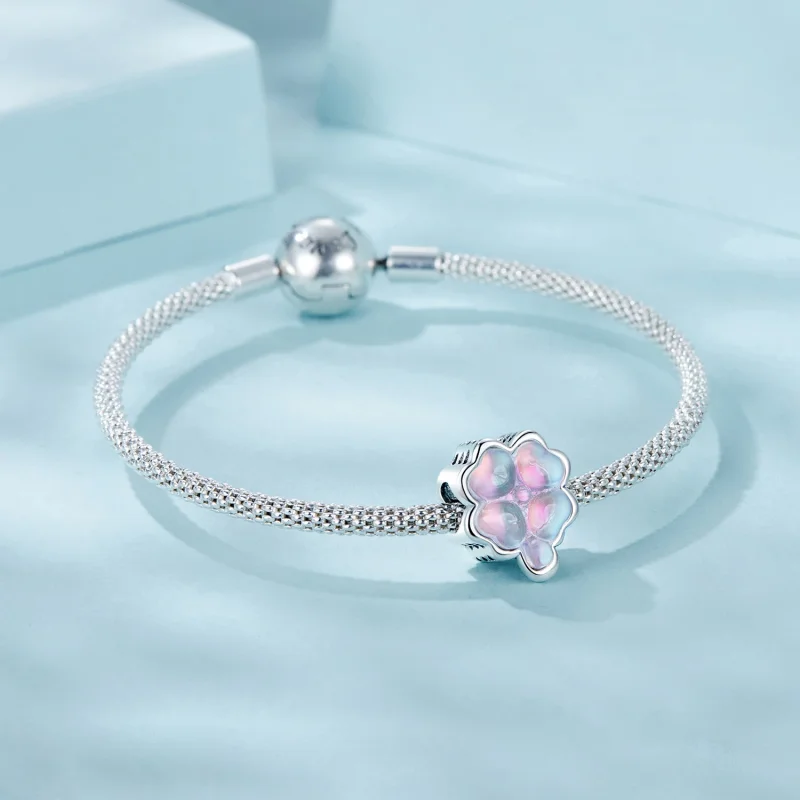(изображение за) Талисман с четирилистна детелина в стил PANDORA - SCC2780 - Преглед 5