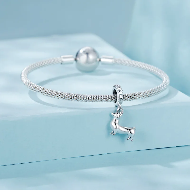 (изображение за) Висулка корги в стил PANDORA - SCC2783 - Преглед 3