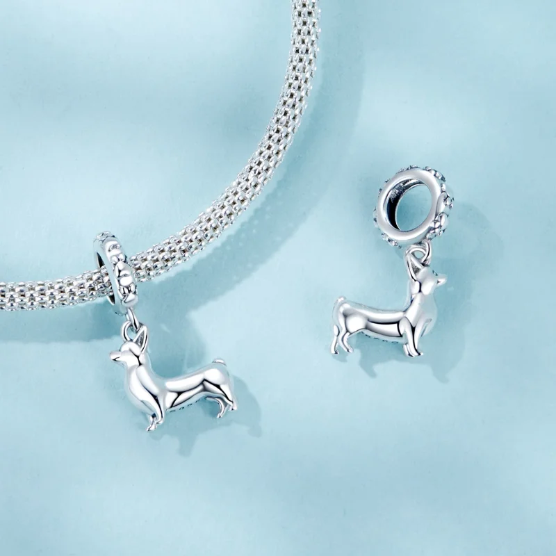 (изображение за) Висулка корги в стил PANDORA - SCC2783 - Преглед 4