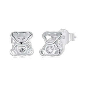 Обеци мече в стил PANDORA - SCE1764 (изображение за) Обеци мече в стил PANDORA - SCE1764