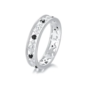 (изображение за) Ажурен пръстен с ирис в стил PANDORA - SCR1015