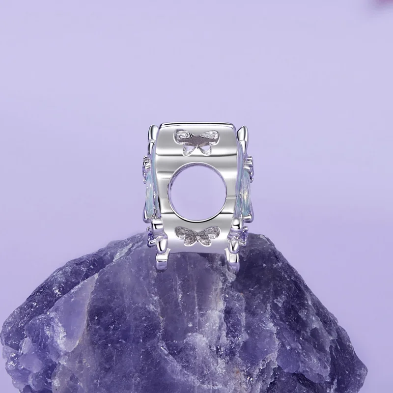 (изображение за) Талисман PANDORA Style Butterfly Iris - BSC1030 - Преглед 3