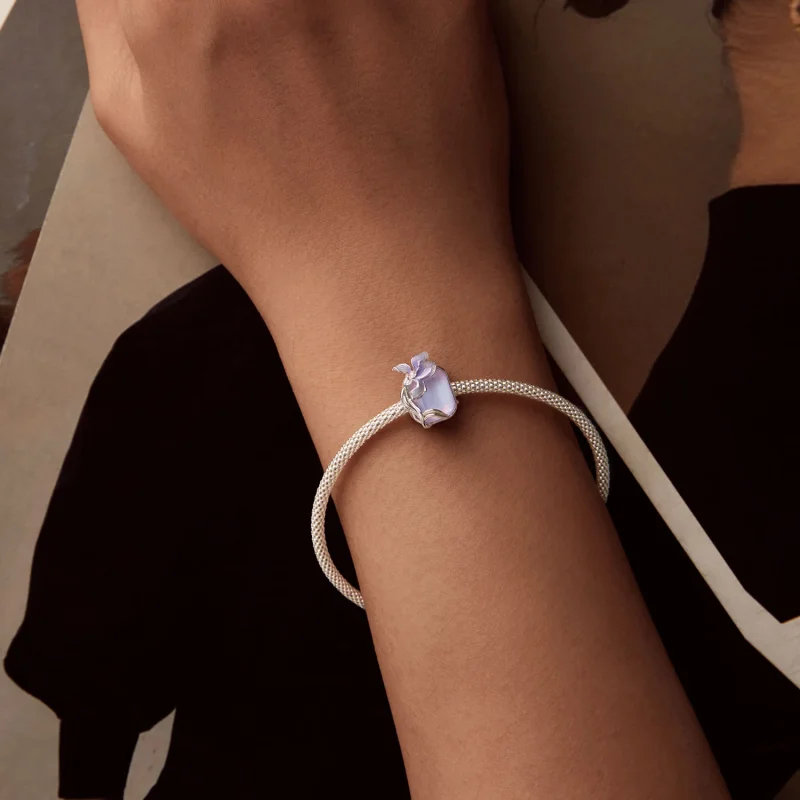 (изображение за) Талисман PANDORA Style Crystal Iris - BSC1032 - Преглед 6