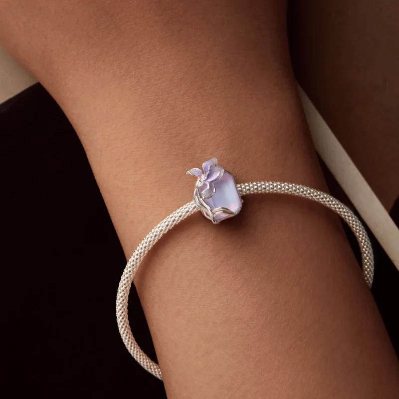 (изображение за) Талисман PANDORA Style Crystal Iris - BSC1032 - Преглед 7