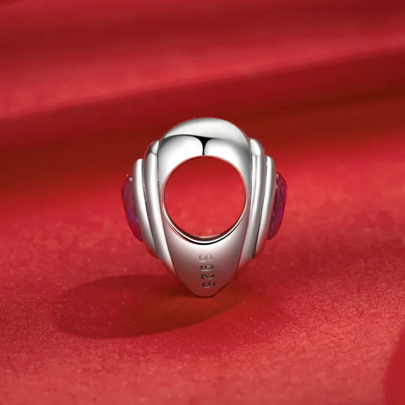 (изображение за) Талисман PANDORA Style Love Heart Classic Halo - SCC2776 - Преглед 3