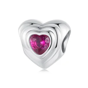 (изображение за) Талисман PANDORA Style Love Heart Classic Halo - SCC2776
