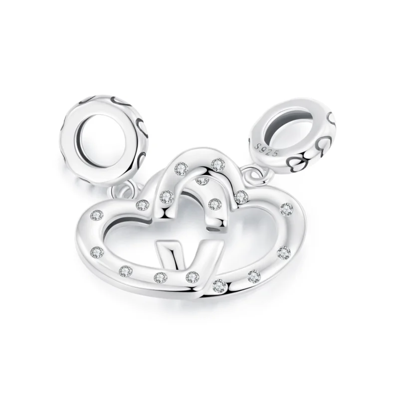 (изображение за) Двойна катарама PANDORA Style Love - SCC2773 - Преглед 2