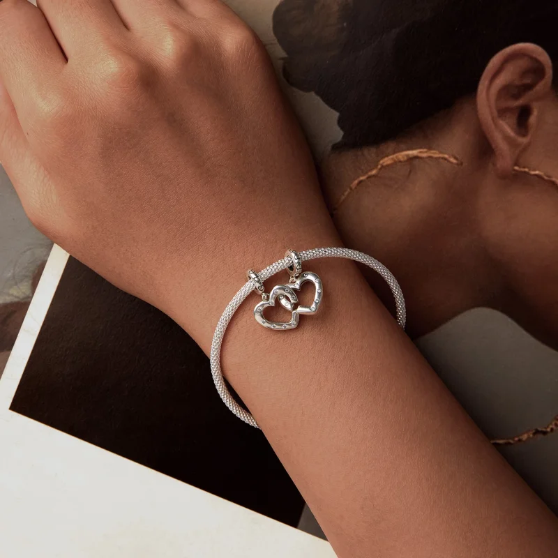 (изображение за) Двойна катарама PANDORA Style Love - SCC2773 - Преглед 8