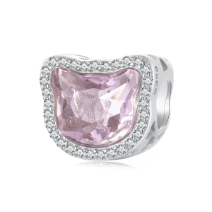 (изображение за) Талисман PANDORA Style Pink Cat - BSC1020