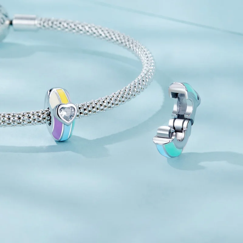 (изображение за) Позиционираща катарама PANDORA Style Rainbow - SCC2782 - Преглед 4