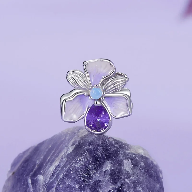 (изображение за) Талисман PANDORA Style Romantic Iris - BSC1031 - Преглед 2