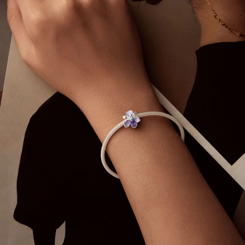 (изображение за) Талисман PANDORA Style Romantic Iris - BSC1031 - Преглед 6