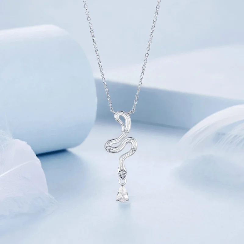 (изображение за) Колие PANDORA Style Snake - BSN385 - Преглед 3