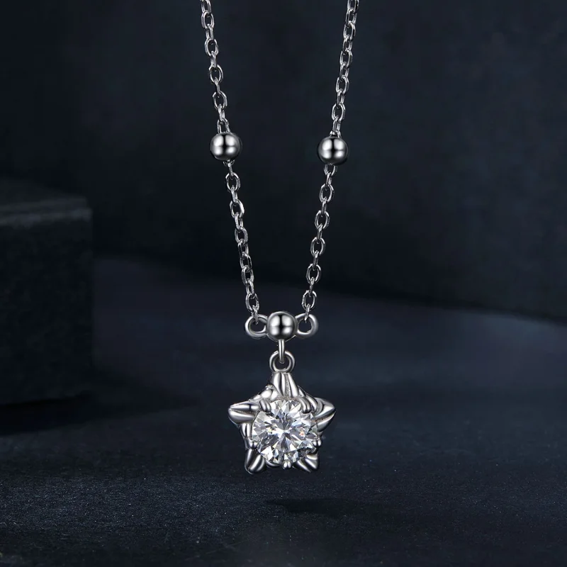 (изображение за) Колие PANDORA Style Starlight 0.5ct (с един сертификат) - MSN036 - Преглед 3