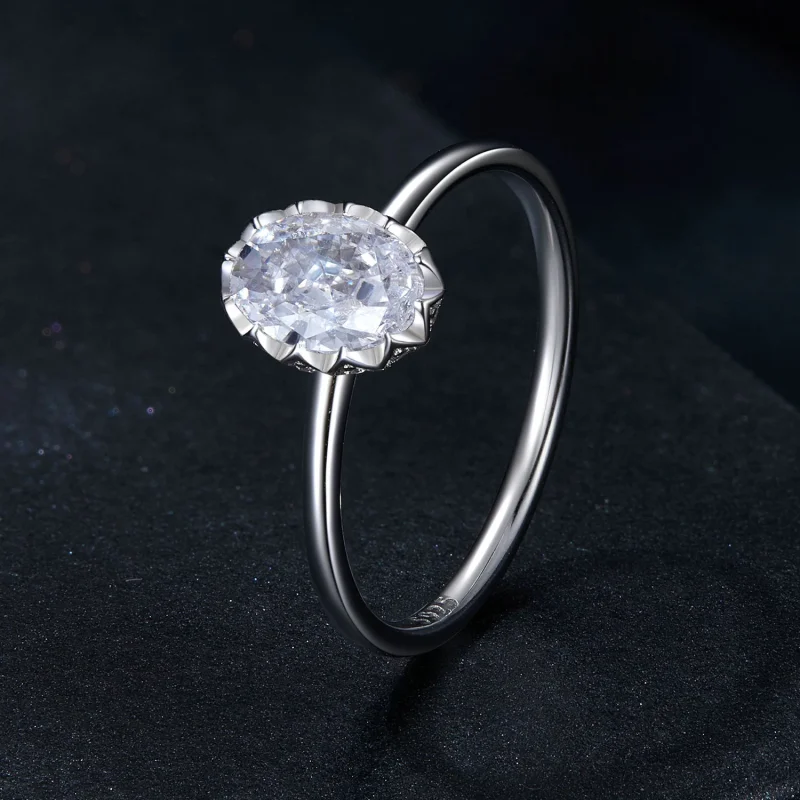 (изображение за) PANDORA Style Brilliant Beauty 1ct пръстен с моасанит (с един сертификат) - MSR0 - Преглед 2