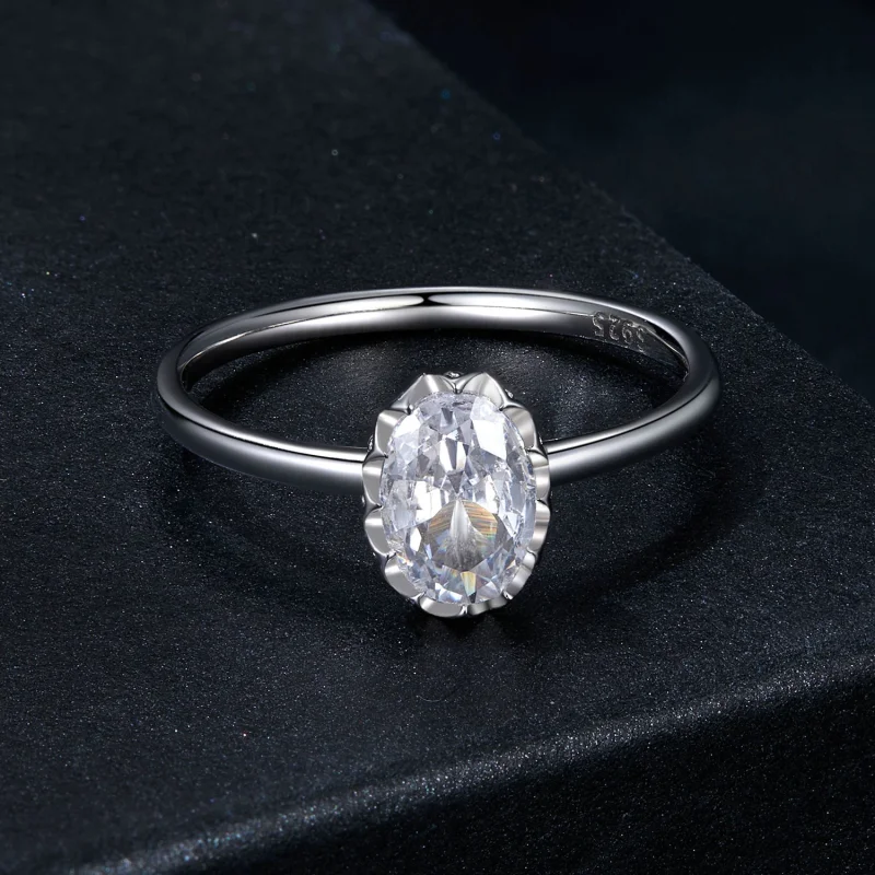 (изображение за) PANDORA Style Brilliant Beauty 1ct пръстен с моасанит (с един сертификат) - MSR0 - Преглед 3