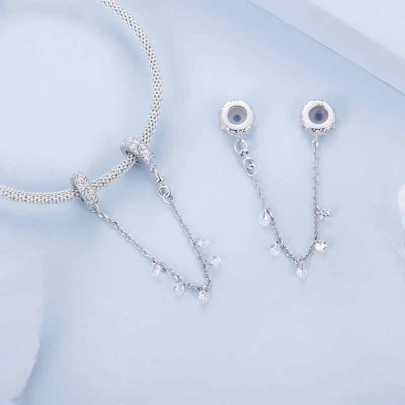 (изображение за) PANDORA Style Релефна силиконова предпазна верига - BSC1012 - Преглед 4