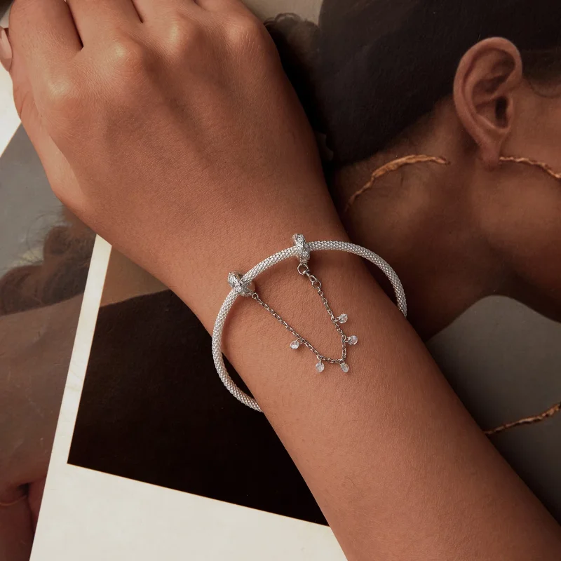 (изображение за) PANDORA Style Релефна силиконова предпазна верига - BSC1012 - Преглед 5