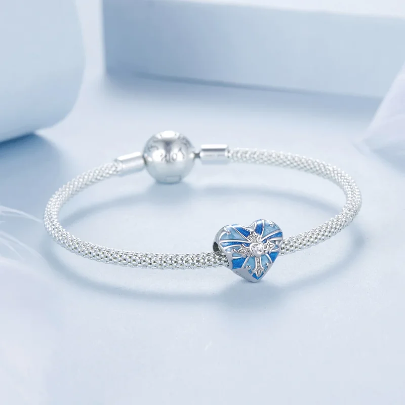 (изображение за) PANDORA Style Талисман с кръст във формата на сърце - BSC1024 - Преглед 5
