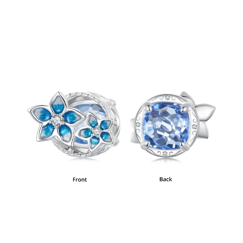 (изображение за) PANDORA Style Малък талисман с цветя делфиниум - BSC1029 - Преглед 3
