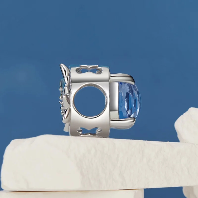 (изображение за) PANDORA Style Малък талисман с цветя делфиниум - BSC1029 - Преглед 9