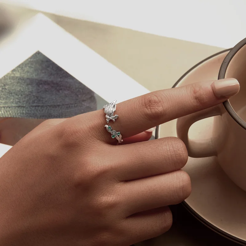 (изображение за) PANDORA Style Conch shell Open Ring - BSR554-E - Преглед 5