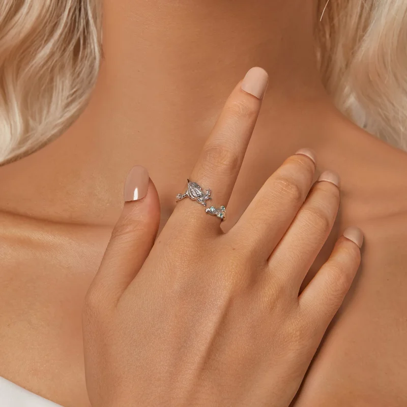 (изображение за) PANDORA Style Conch shell Open Ring - BSR554-E - Преглед 6