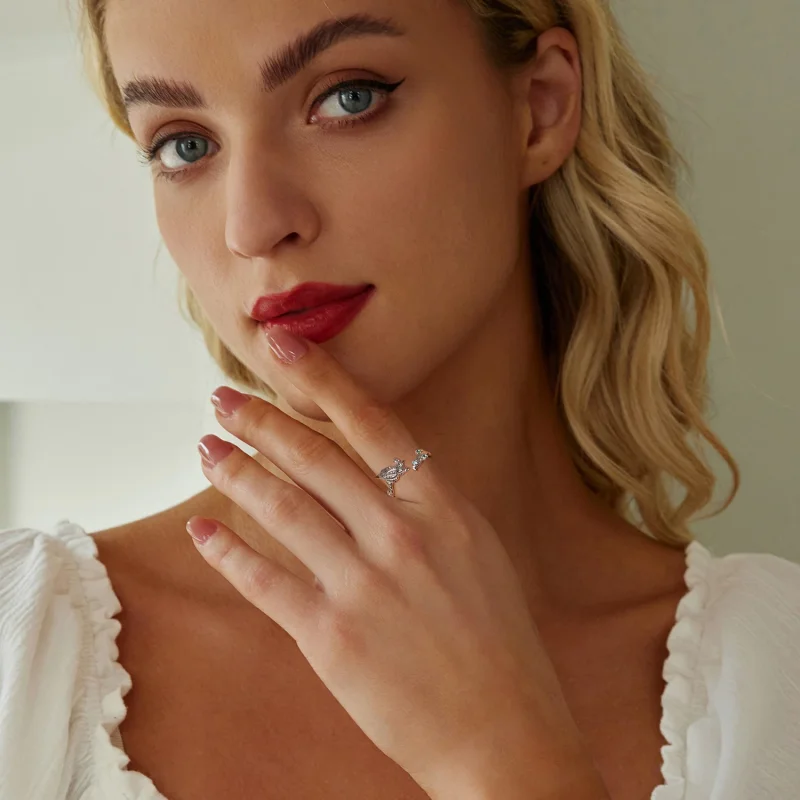 (изображение за) PANDORA Style Conch shell Open Ring - BSR554-E - Преглед 7