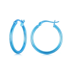 (изображение за) PANDORA Style Electric сини златни обеци - SCE1608-LBU