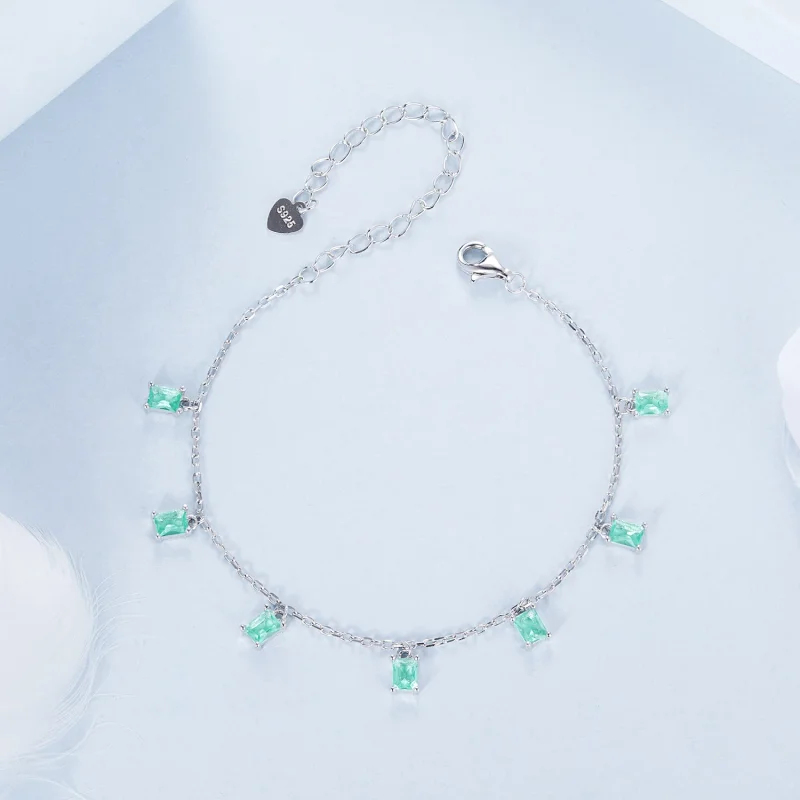 (изображение за) PANDORA Style Green малка гривна с пискюл - BSB168 - Преглед 3