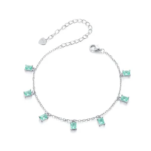 (изображение за) PANDORA Style Green малка гривна с пискюл - BSB168