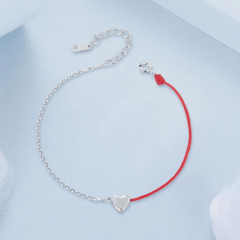 (изображение за) PANDORA Style Love червена гривна с низ - BSB180 - Преглед 3