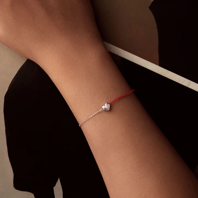 (изображение за) PANDORA Style Love червена гривна с низ - BSB180 - Преглед 5