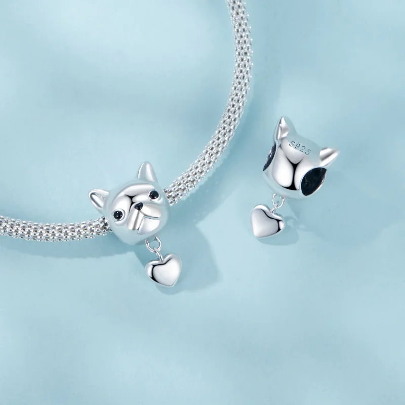 (изображение за) PANDORA Style Love French Bulldog Dangle - SCC2767 - Преглед 5
