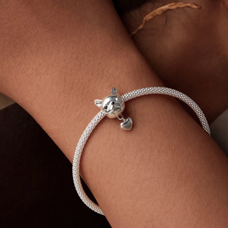(изображение за) PANDORA Style Love French Bulldog Dangle - SCC2767 - Преглед 7