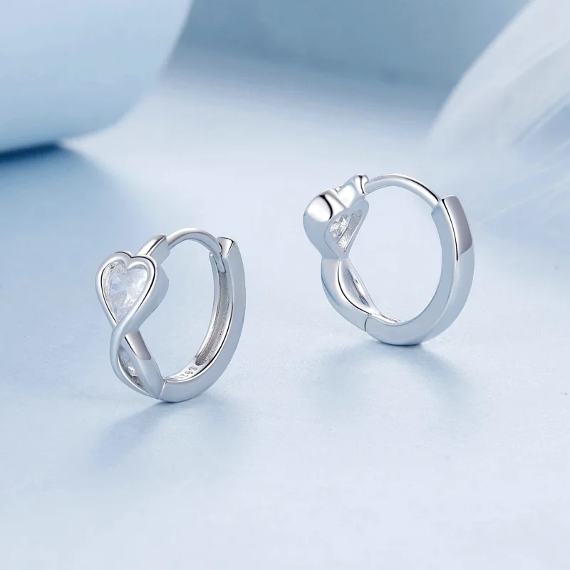 (изображение за) PANDORA Style Love Infinity Earrings - BSE1004 - Преглед 3