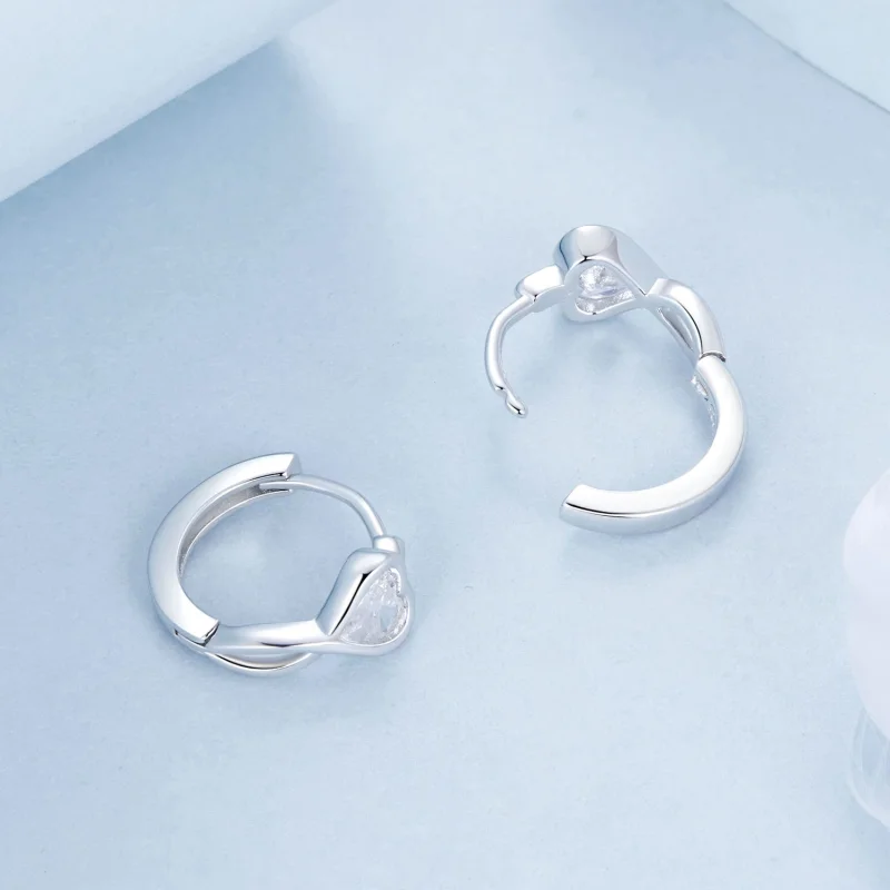 (изображение за) PANDORA Style Love Infinity Earrings - BSE1004 - Преглед 4