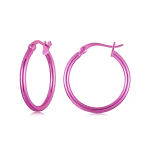 (изображение за) PANDORA Style Електрически розови обеци с червен цвят - SCE1608-LBR