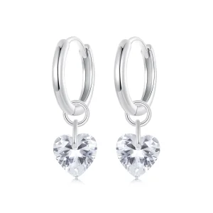 (изображение за) PANDORA Style Интелигентни обеци сърца - SCE1753