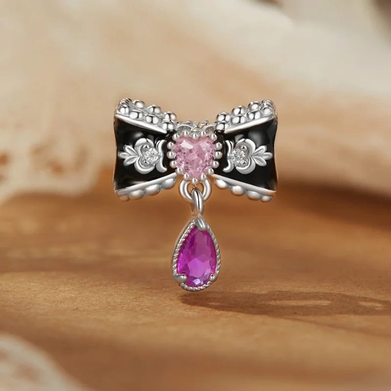 (изображение за) Романтични мъниста с лък в стил PANDORA - BSC1055 - Преглед 2
