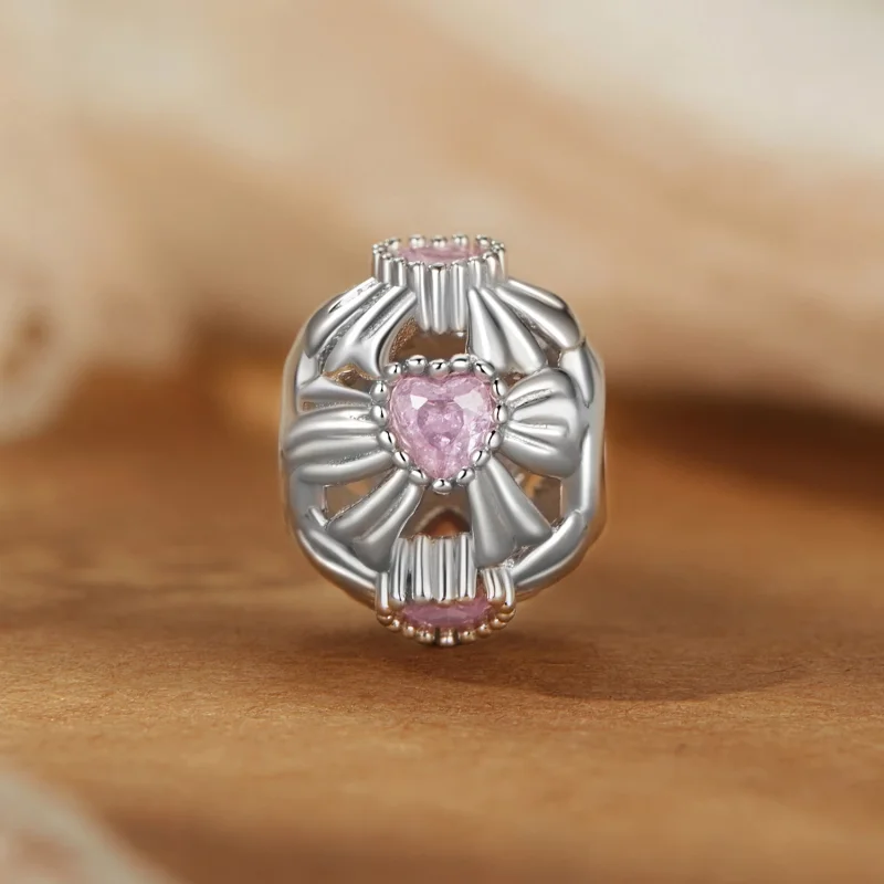 (изображение за) Мъниста с панделка в стил PANDORA - BSC1056 - Преглед 2