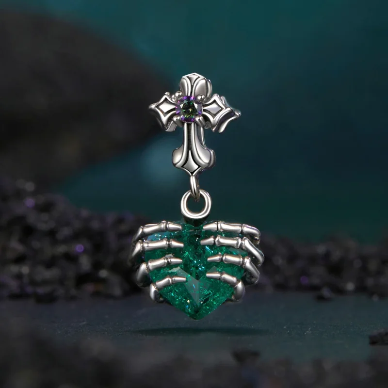 (изображение за) Висулка със сърце в стил PANDORA - BSC1061 - Преглед 2