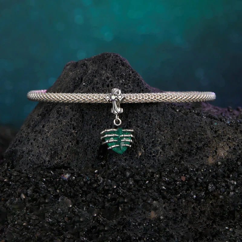 (изображение за) Висулка със сърце в стил PANDORA - BSC1061 - Преглед 4