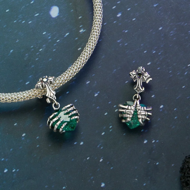 (изображение за) Висулка със сърце в стил PANDORA - BSC1061 - Преглед 5