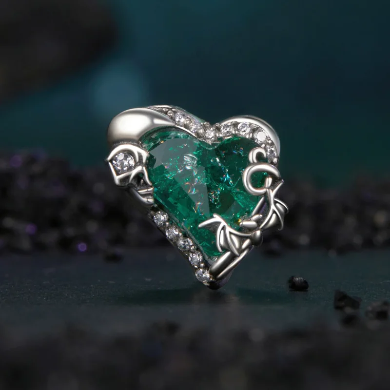(изображение за) Мъниста с черепни сърца в стил PANDORA - BSC1064 - Преглед 2